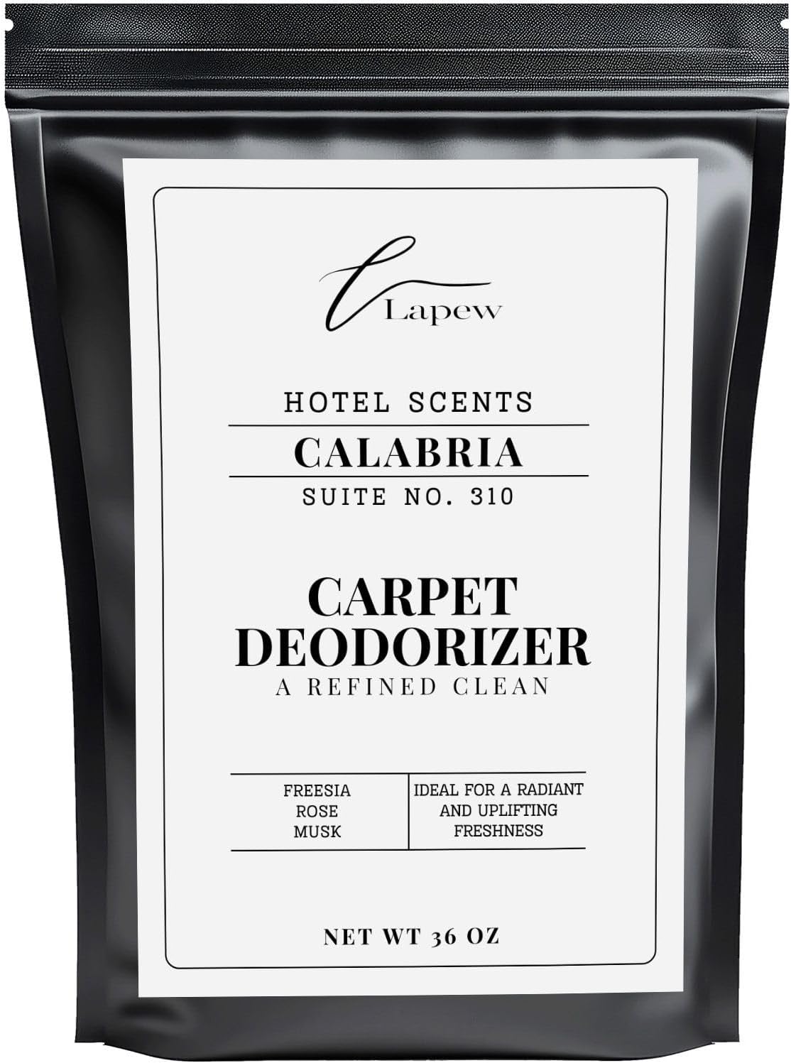 Lapew Hotel Scents Luxury Carpet Deodorizer Powder | Calabria Suite 310 | Inspired by Bellagio Hotels | Hotel Scented Carpet Freshener | 36Oz