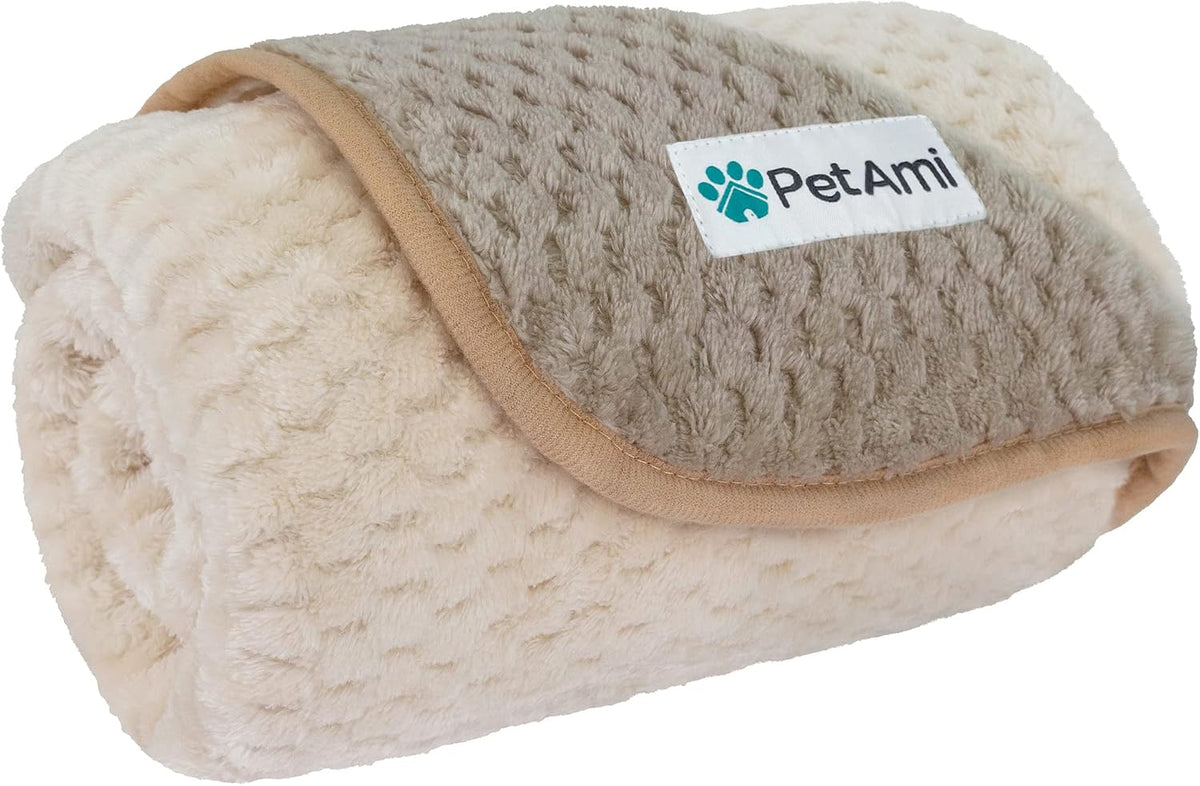 Petami Waterproof Dog Blanket, Leakproof Puppy Blanket, 29X40 Light Gray