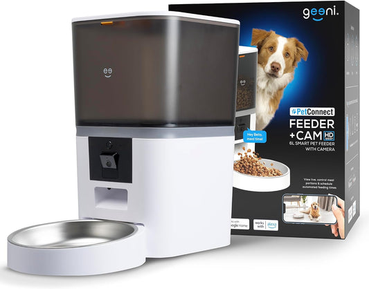 Geeni Petconnect 6L Smart Pet Feeder with Camera