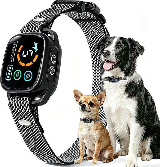 AI Chip No-Shock Automatic Dog Bark Collar Rechargeable No Bark Training