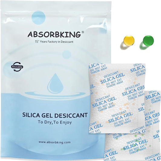 Absorbking Pet Food Desiccant Bag for Most Smart Feeders, 24 Packs Replaced Desiccant Bags with Color Indicating for Automatic Cat Dog Feeder, Desiccant Bag Replacement