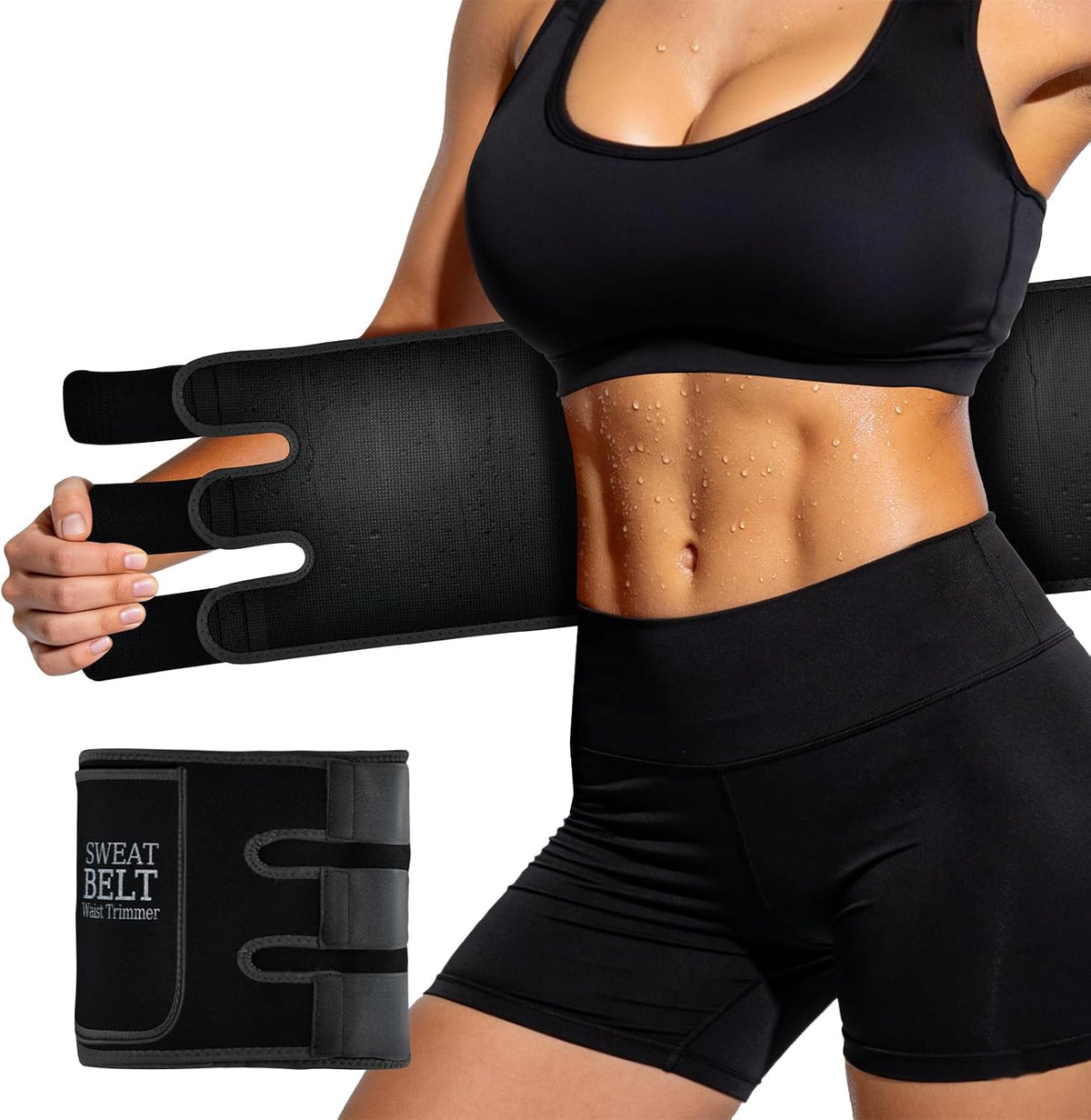 AMZBOSS Waist Trainers for Women Belly Fat, Waist Sweat Band for Women