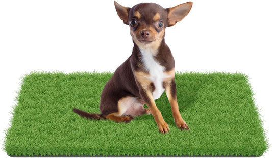 MAYSHINE Fake Grass for Dogs, Artificial Turf Grass Indoor Outdoor, Mat for Dogs Soft Blades, Cesped Artificial for Patios, Dog Astro Turf for Balcony, Quick Clean, Easy Rinse Patio Rug, 29.5"X17"