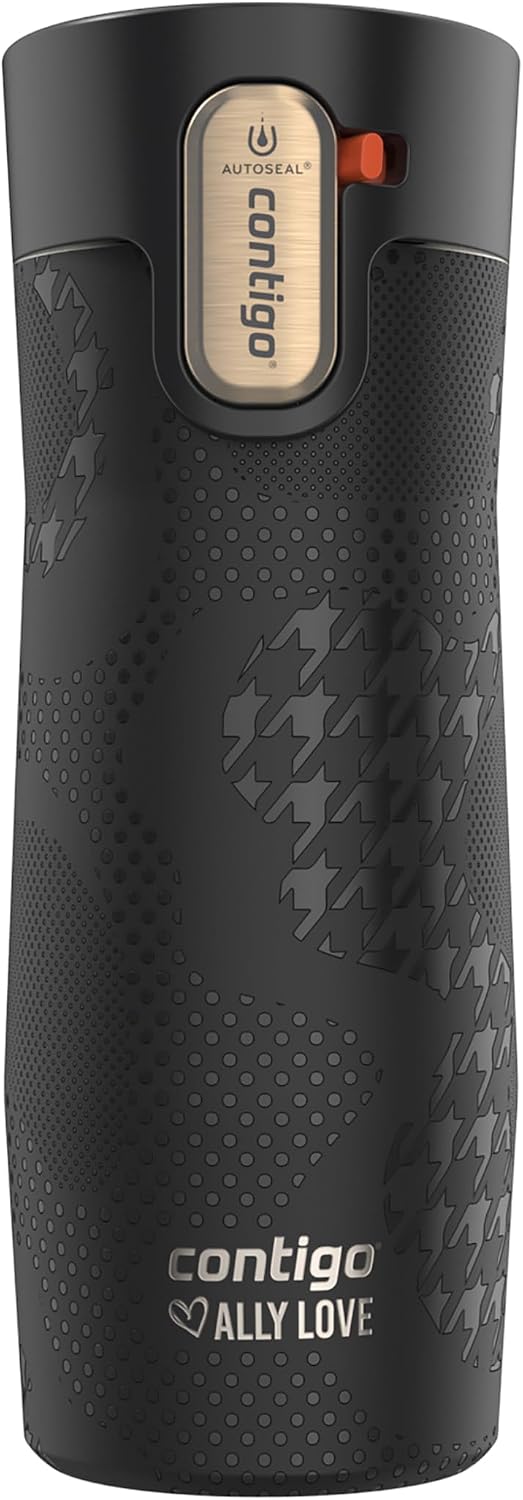 Contigo X Ally Love Autoseal Travel Mug, Stainless Steel, Licorice, 16Oz