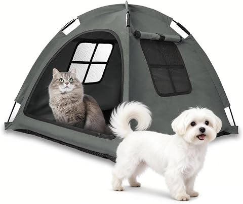 Anti-Anxiety Open Pet Tent for Cats & Dogs, Calming Hideaway