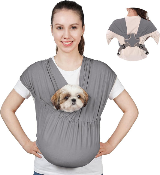 Dog Sling Carrier, Lightweight Breathable Puppy Carrier for Small Dogs&Cats