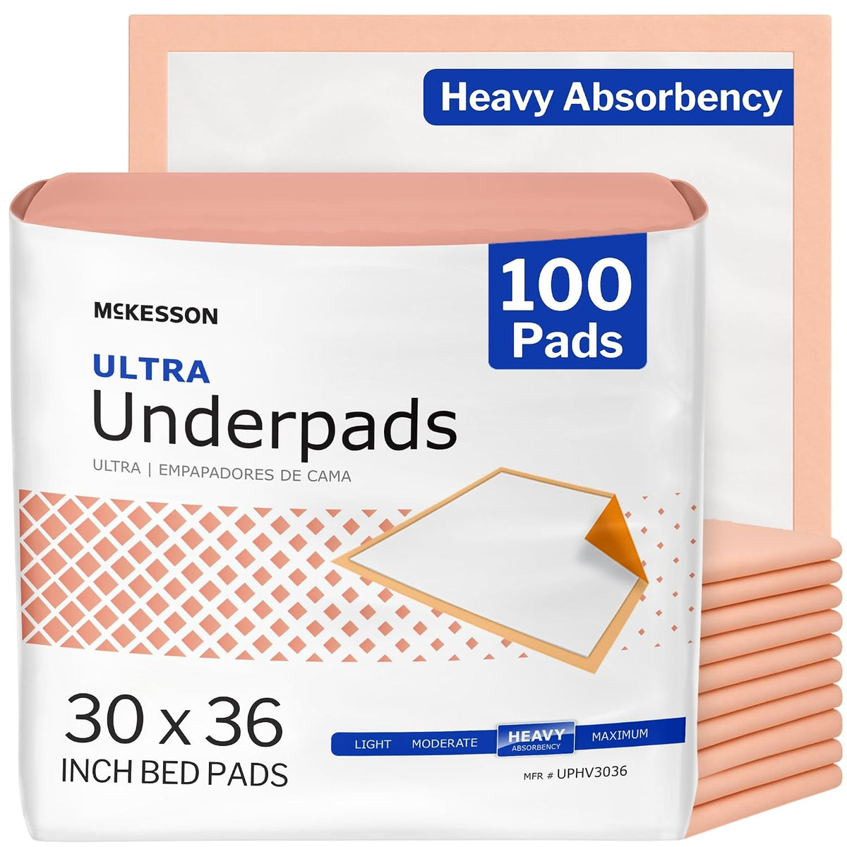 Fygrip 4 Pack 24” X 24” Extra Heavy Absorbency Washable Underpads Bed Pads