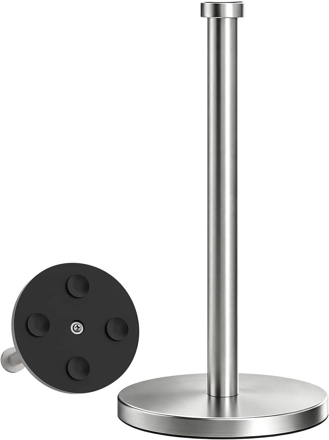 VEHHE Paper Towel Holder Countertop, 4 Non-Slip Suction Cups, Weighted Base