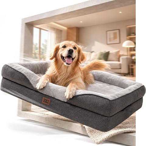 EHEYCIGA Orthopedic Extra Large Dog Bed, Waterproof Washable XL Pet Bed 44"