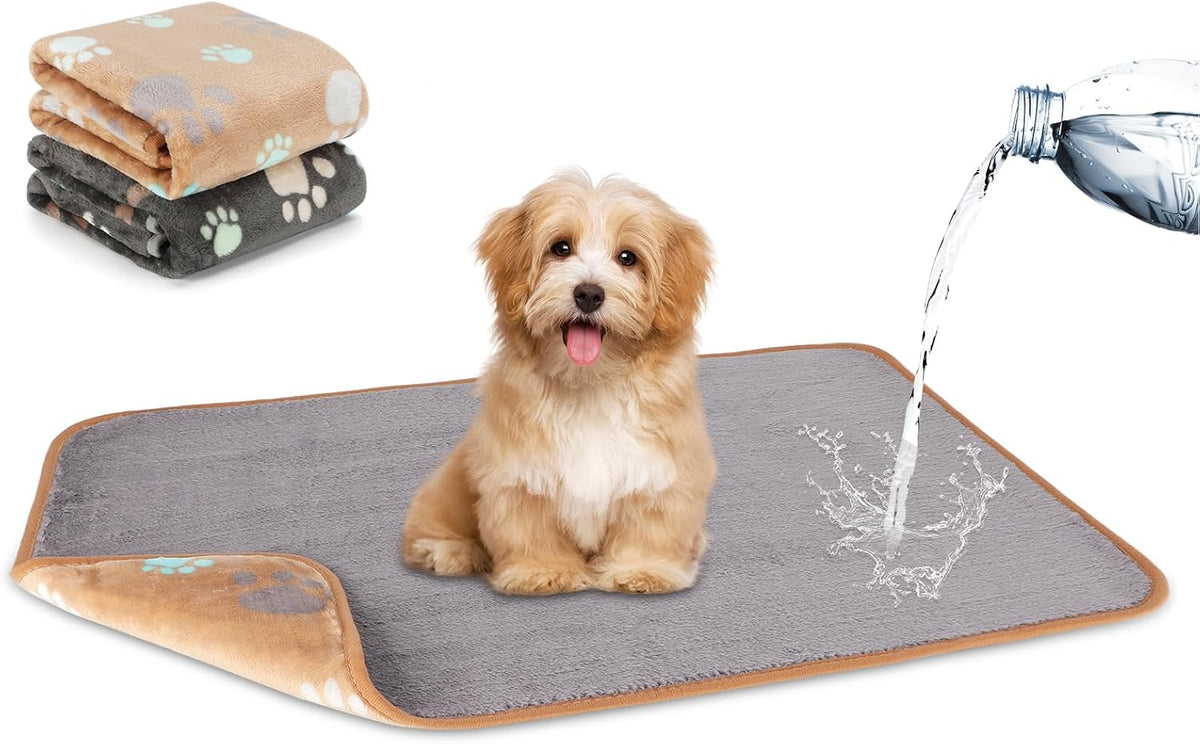 YUEPET 2 Pack Waterproof Dog Blankets for Small Dogs, Puppy Blanket 23"X16"