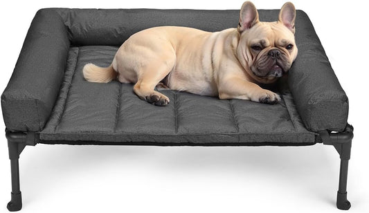Veehoo Cooling Elevated Dog Bed, Portable Raised Pet Cot with Washable & Breathable Mesh, No-Slip Feet Durable Dog Cots Bed for Indoor & Outdoor Use, X Large, CWC1803-XL
