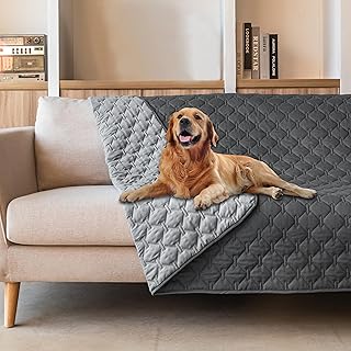 Gogobunny Waterproof Pet Blanket for Bed, Washable Couch Cover for Dog Cat
