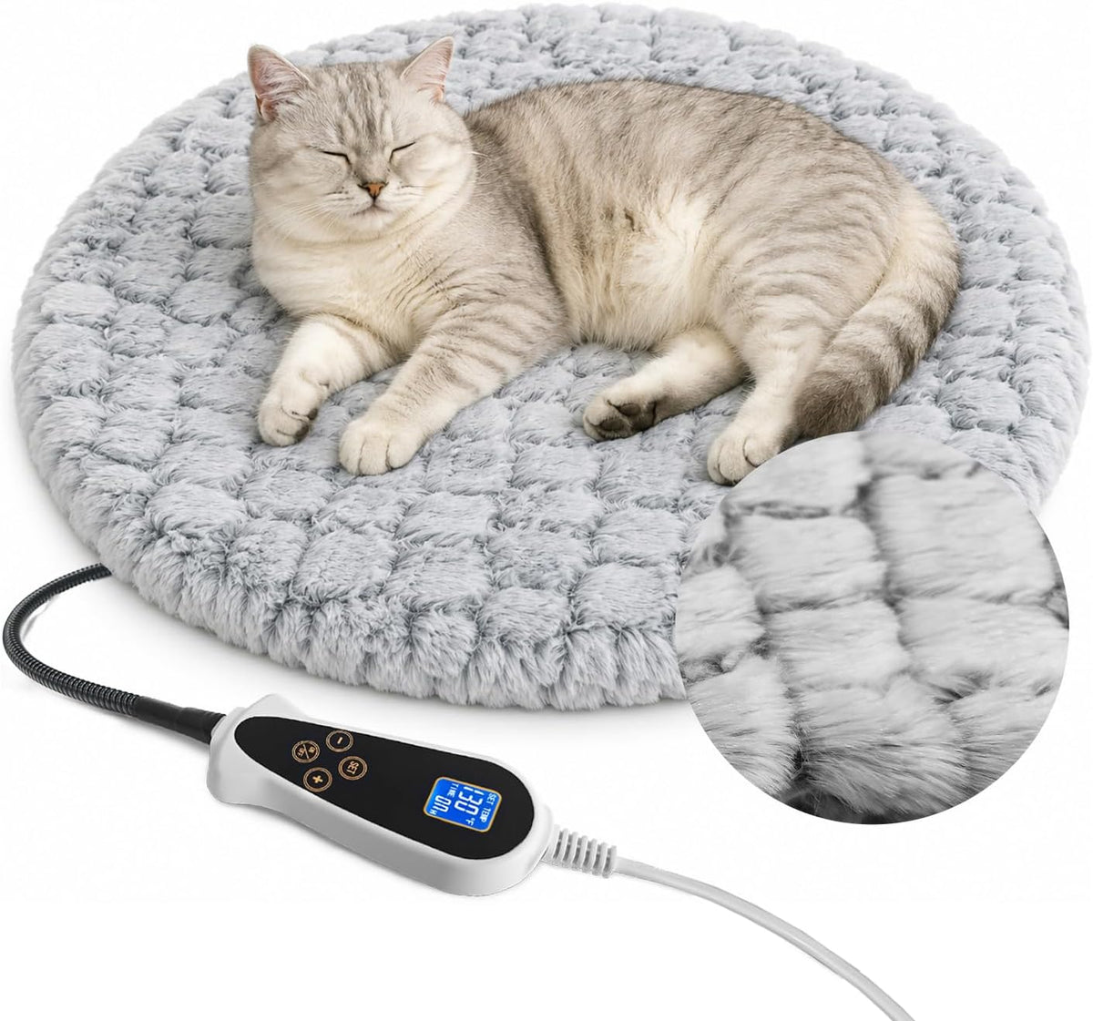 Heated Bed for Small Animals Pet Heating Pad with Intelligent Controller