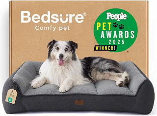 Bedsure Supportmax® Calming XXL Dog Bed Extra Large Washable Pet Bed,45In