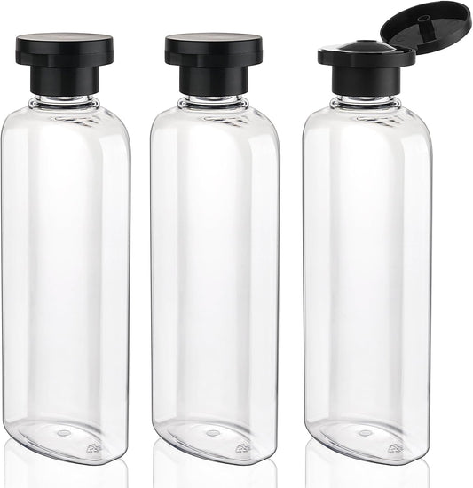 Travel Shampoo and Conditioner Bottles 7.7Oz 3 Pack Squeeze Bottles