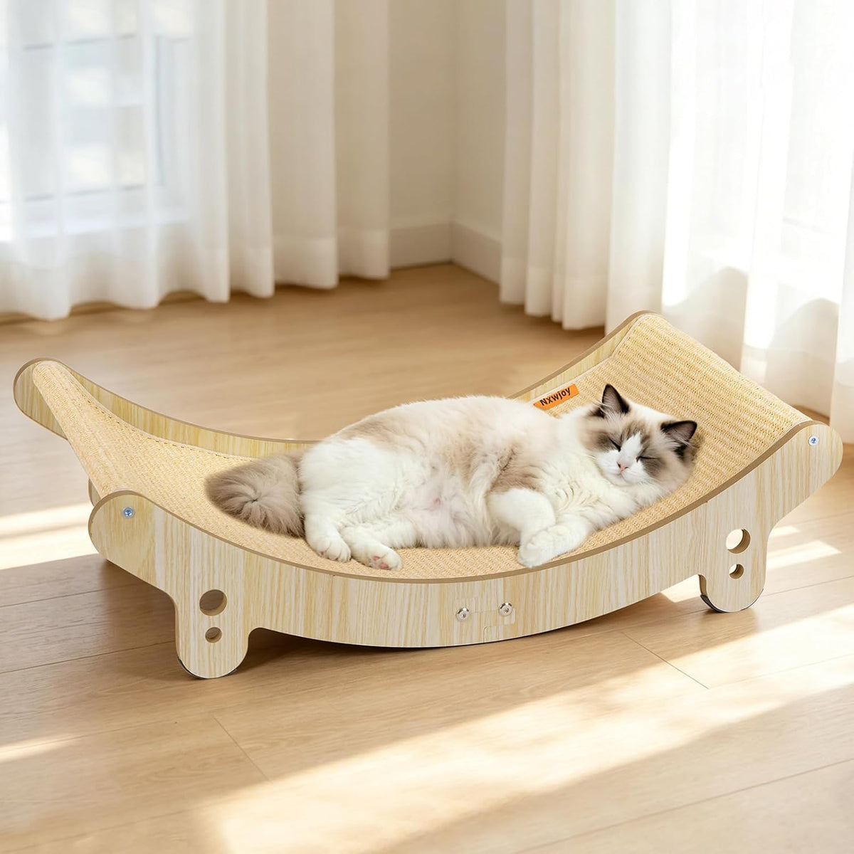 Cat Scratcher Bed for Indoor Cats, 23.6" Large Sisal Cat Scratching Board