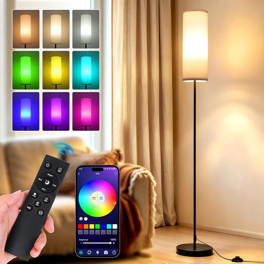 Floor Lamps for Living Room - Standing Lights with Remote and App