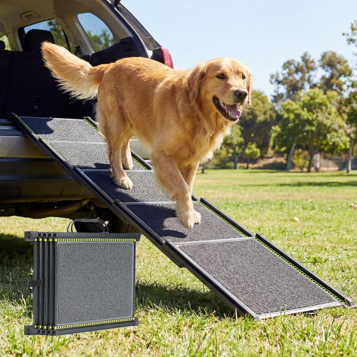 Dog Ramp for Car 63" L × 17" W, Pet Ramp for Truck Foldable
