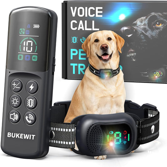 5‑In‑1 Shock Collar for Dogs with Voice Recall & 4900‑FT Remote