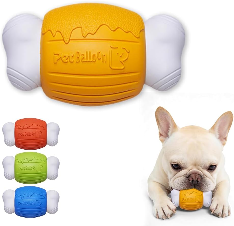 Recordable Scented Dog Chew Toy, Natural Rubber Bone