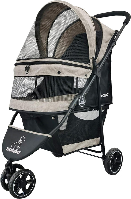 ROODO Original Pet Stroller Mat Cushion Inner Pad Set of 3 Pc(Khaki)