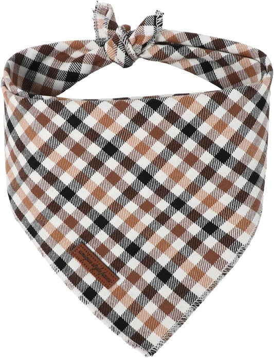 Unique Style Paws Dog Bandana, 1PC Washable Square Fall Dog Scarfs for Small Medium Large Dogs Adjustable Dogs Bib Scarfs for Girl or Boy Dogs
