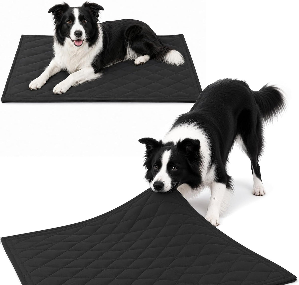 HOMBYS 1300GSM Heavy-Duty Chew Proof Dog Crate Mat for Large Dogs, 35"X22"