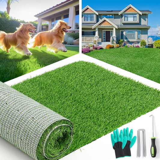 LOOBANI Synthetic Artificial Grass, 3 Ft X 5 Ft, Turf Grass for Dogs Potty