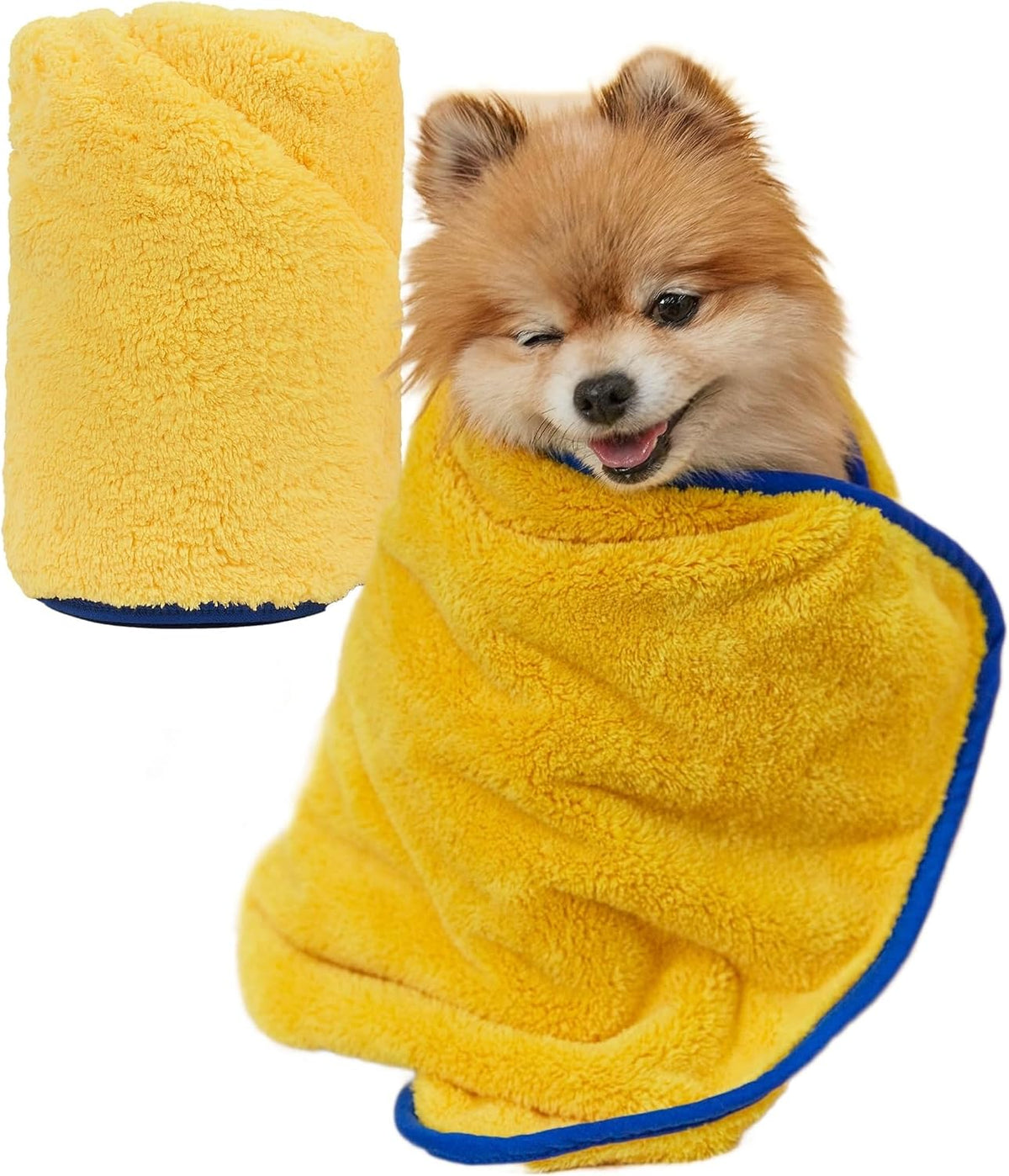 PETHROOM Ultra Absorbent Pet Towel | Quick-Drying, Soft Microfiber Dog & Cat Bath Towel | Lightweight, Durable, Fast Water-Soaking | Ideal for All Breeds (Medium) 15.7" X 31.5"