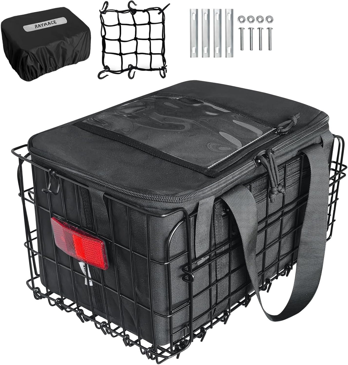 RAYMACE Bike Basket Liner & Waterproof Cover Set, Insulated and Reusable