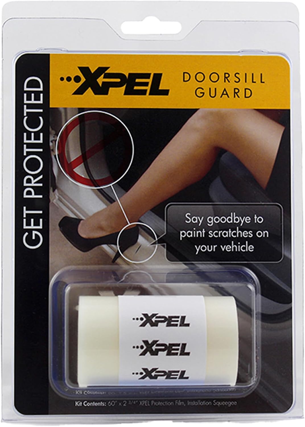 XPEL Clear Universal Door Sill Guard Protection Film, 60" X 2.75", PPF Kit