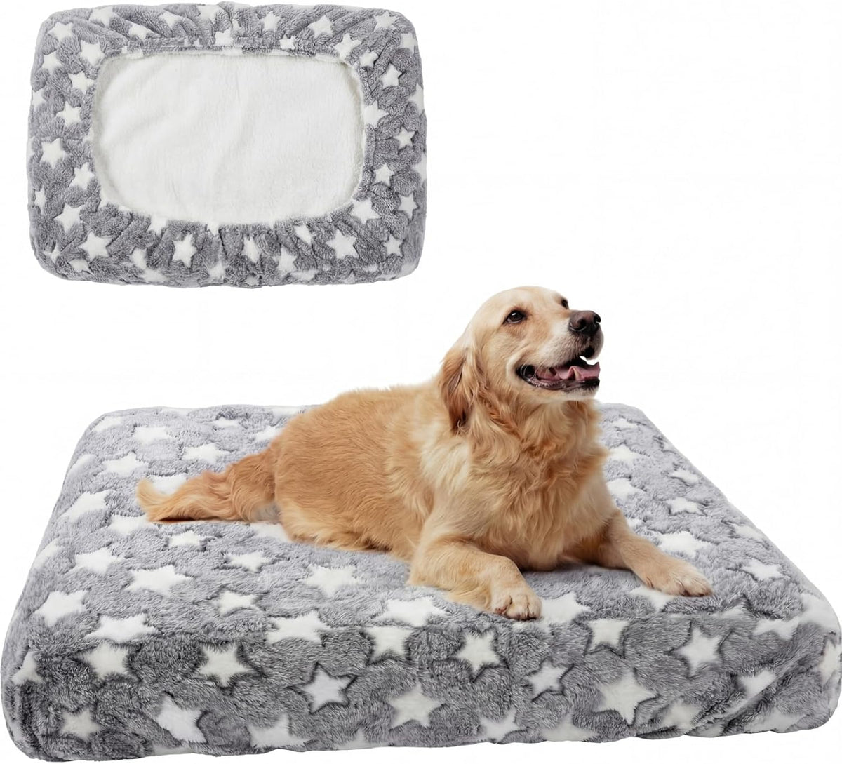 Waterproof Dog Bed Covers Replacement Lovely Grey Star Print, 27X36 Inches