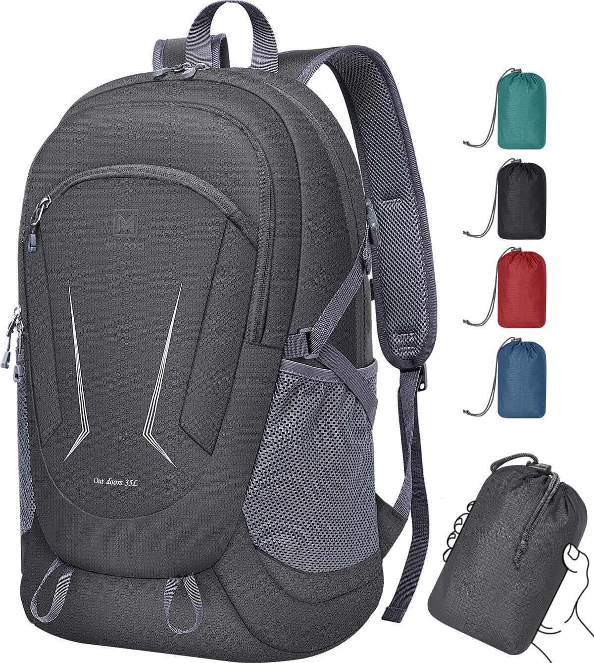 MIYCOO Ultralight Packable Backpack, 35L Water-Resistant Hiking Daypack