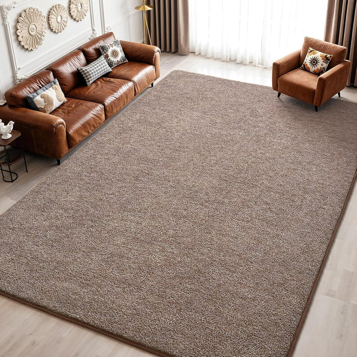 Keeko 4X6 Area Rugs for Living Room,Soft Washable Memory Foam Bedroom Rug