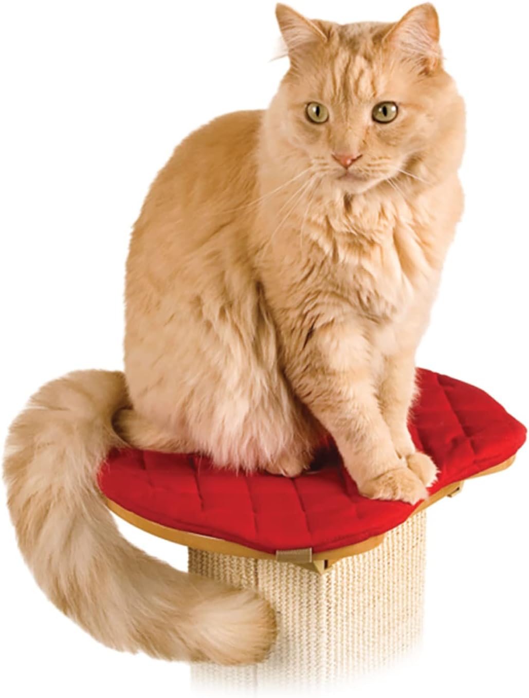 Smartcat Ultimate Scratching Post – Gray, Large 32 Inch Tower - Sisal Fiber, Simple Design - for All Cats