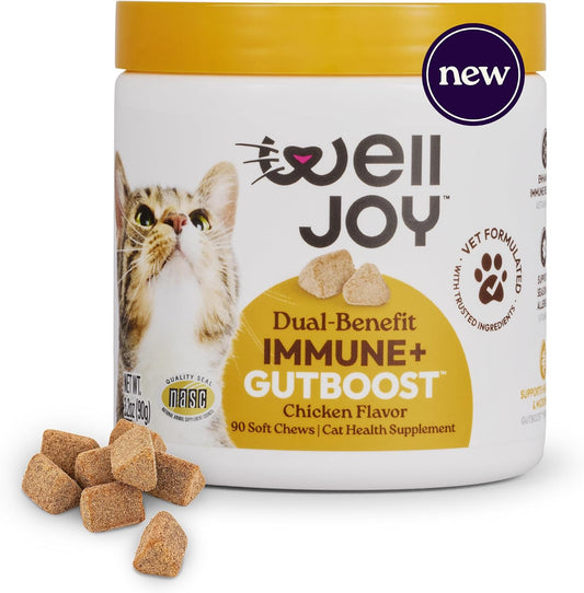 High Calorie Nutritional Paste for Cats, Weight Gain & Appetite Support, with Taurine, DHA & Colostrum, Helps Picky, Underweight & Senior Cats Thrive, Chicken Flavor, 12G X 30 Bars