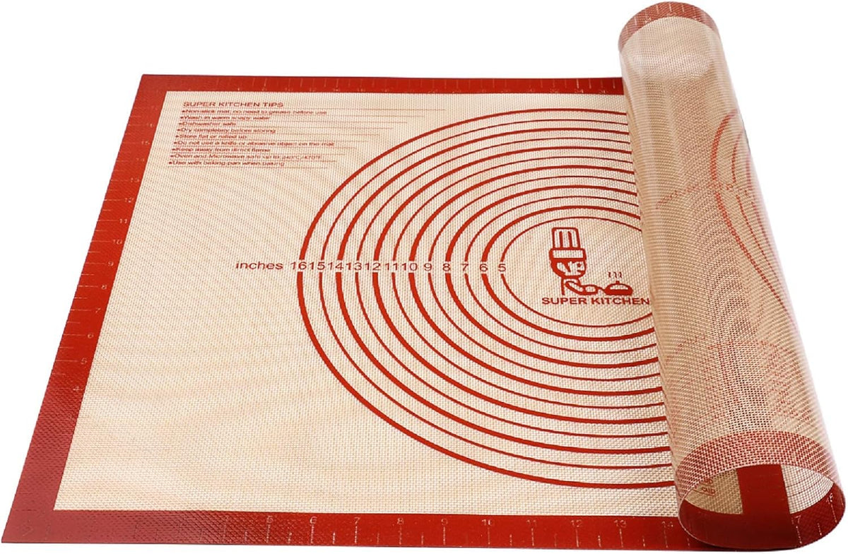 Nonstick Silicone Pastry Mat Extra Large with Measurements Dough Baking Mat