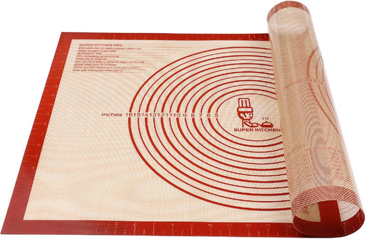 Nonstick Silicone Pastry Mat Extra Large with Measurements Dough Baking Mat