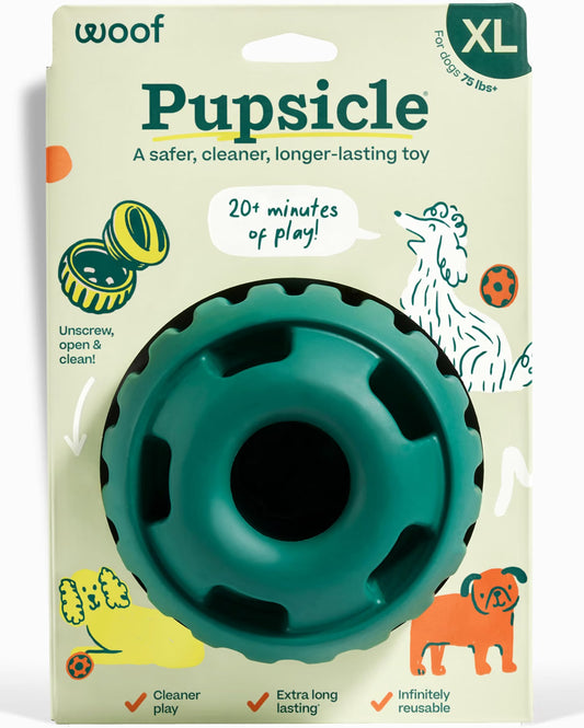 WOOF Flyball Fetch Ball & Dog Treat Dispenser Toy, 3-Pack