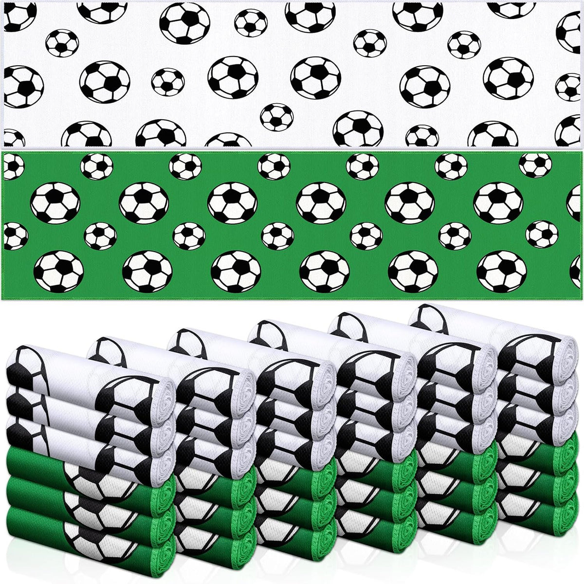 Fuweave 24 Pcs Soccer Cooling Towels 40X12 Inch, Soccer