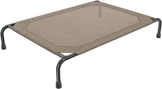 Simple Trending Raised Dog Bed for Large Dogs, Waterproof XL Dog Cot, Brown