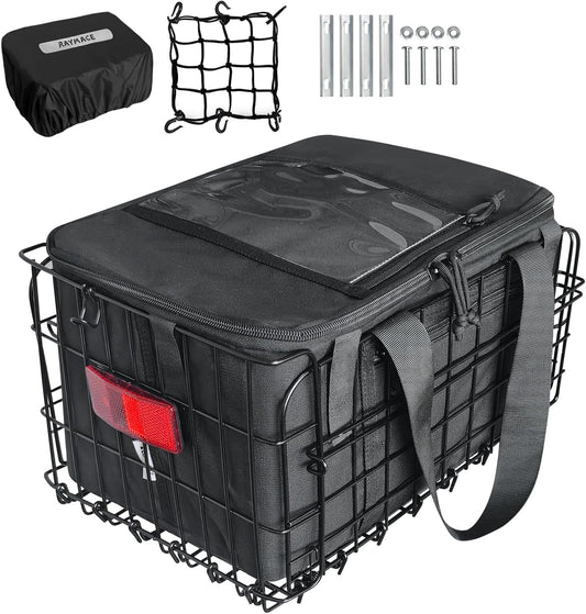 RAYMACE Bike Basket Liner & Waterproof Cover Set, Insulated and Reusable