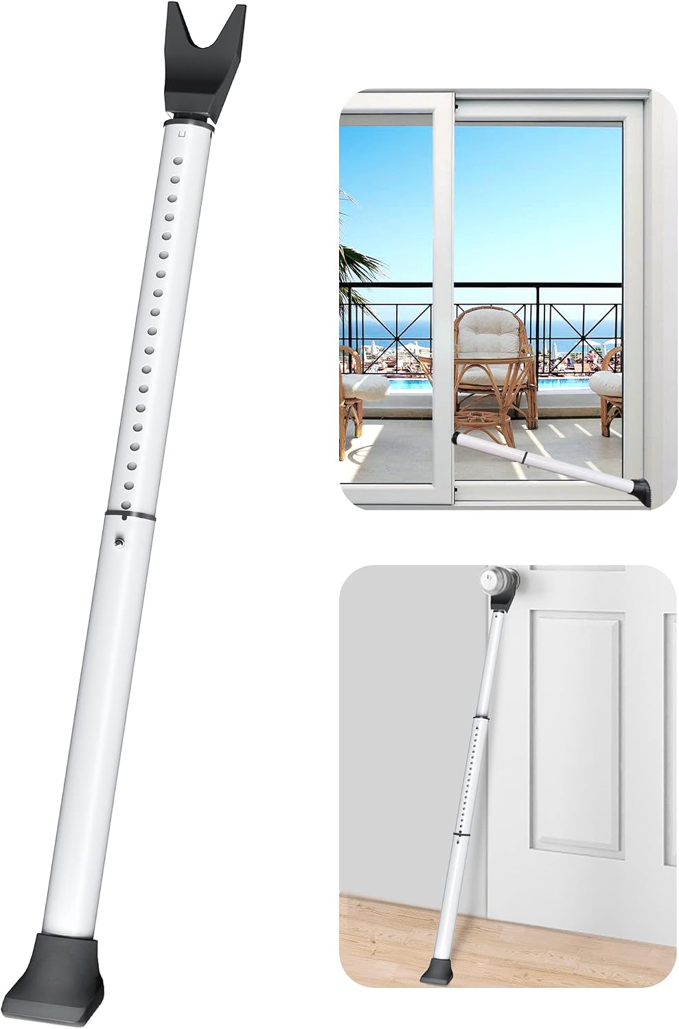 Acemining Door Security Bar, Patio Door Lock, 20-50 In
