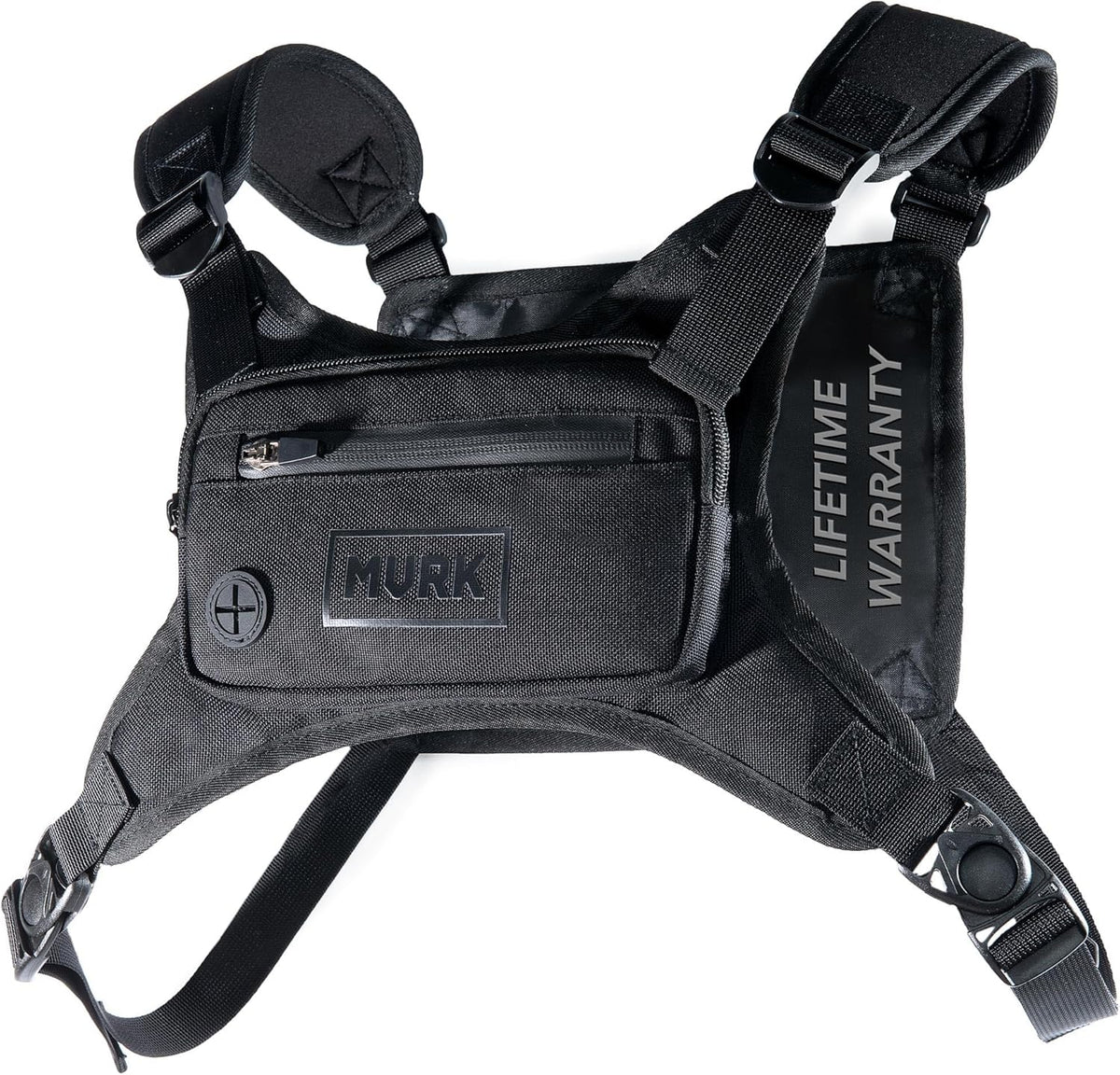 MVRK Water Resistant Running Vest Chest Pack, Phone Holder for Running, Lightweight Training Pack with Reflective Detail