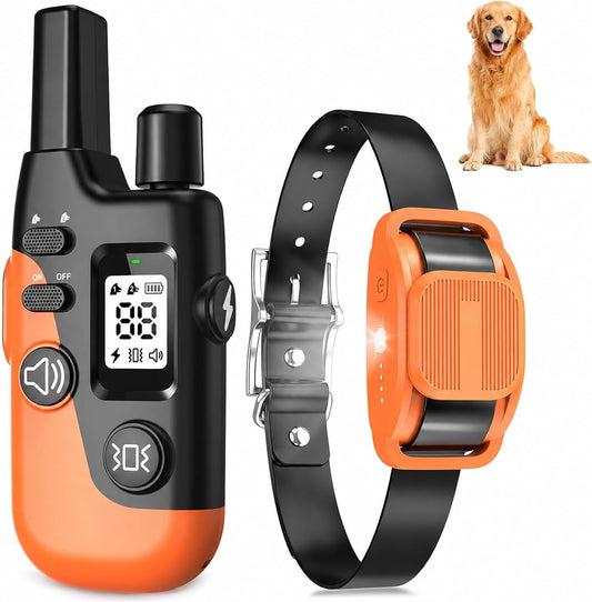 Shock Collar for Dogs- 4200FT LED Light Dog Training Collar with Remote