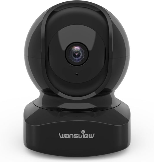 Wansview 2K Indoor/Pet Cameras for Home Security, 2.4G Wifi Only, Q5 3MP B