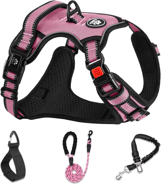 NESTROAD Dog Harness for Small Sized Dog,No Pull Dog Vest Harness Set