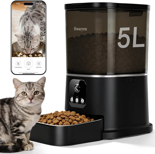Automatic Cat Feeder with Camera, APP Controlled Cat Auto Feeder