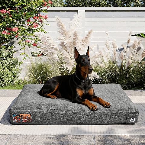 BALANCE Oxford Dog Bed for Extra Large Dogs, Waterproof Dogs Crates Pad Outdoor XL Dog Crate Mat, Wipe Clean & Easy Rinse, 42 Inch