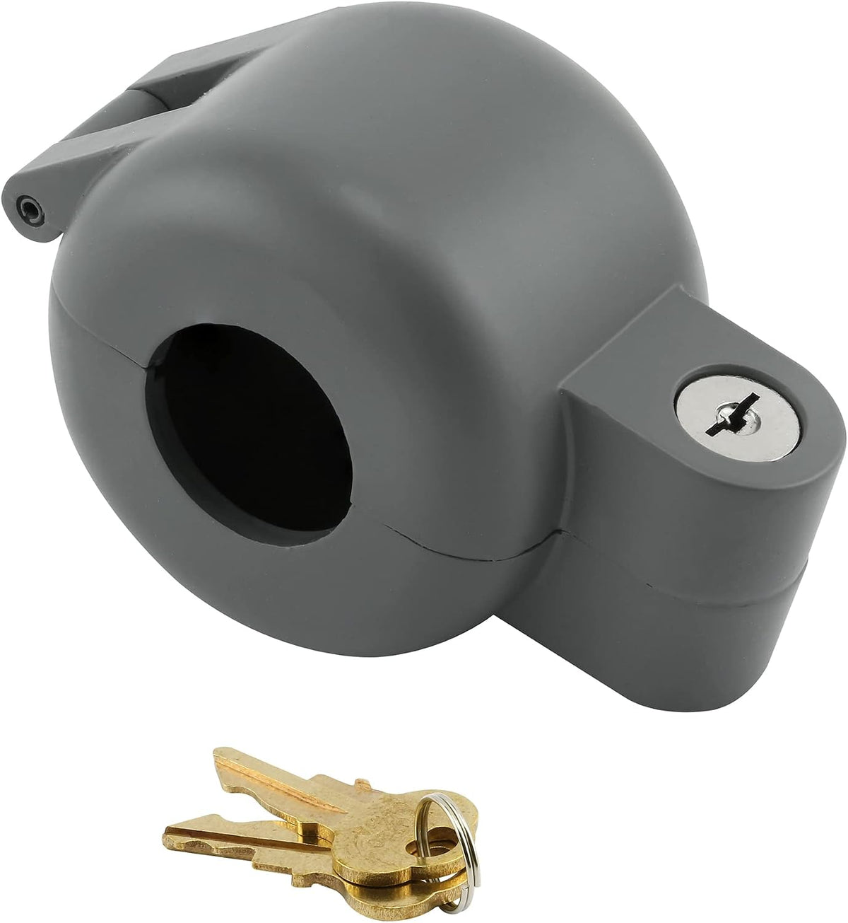 PRIME-LINE Door Knob Lock-Out Device, Keyed Alike, Diecast, Gray (1 Set)